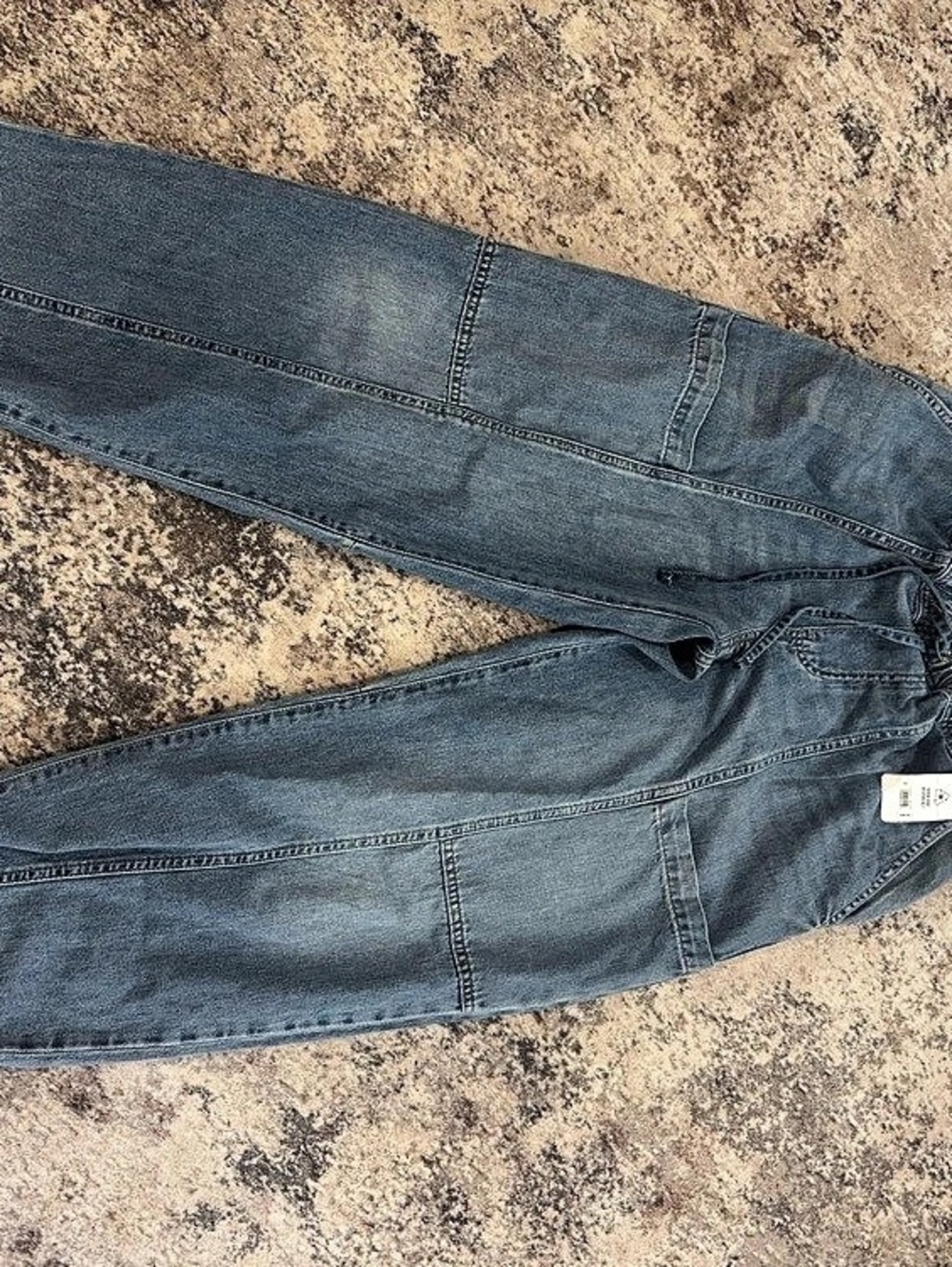 Lucky brand baggy Women's Boyfriend Jeans Blue Waist XS NWT